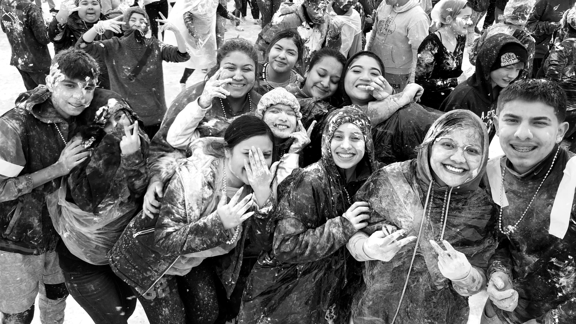 Students at winter camp