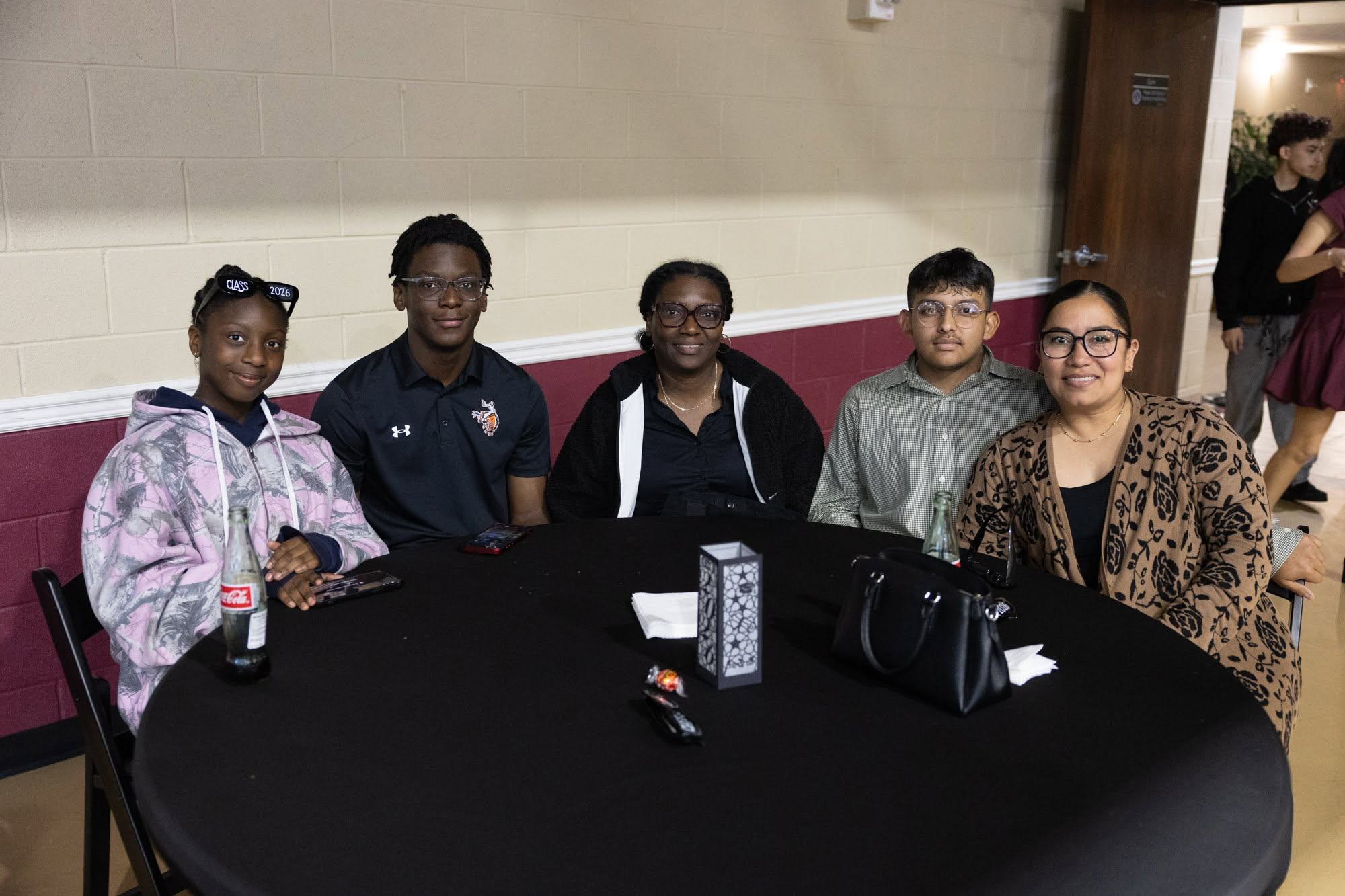 UpLift students and family members together at a family engagement event